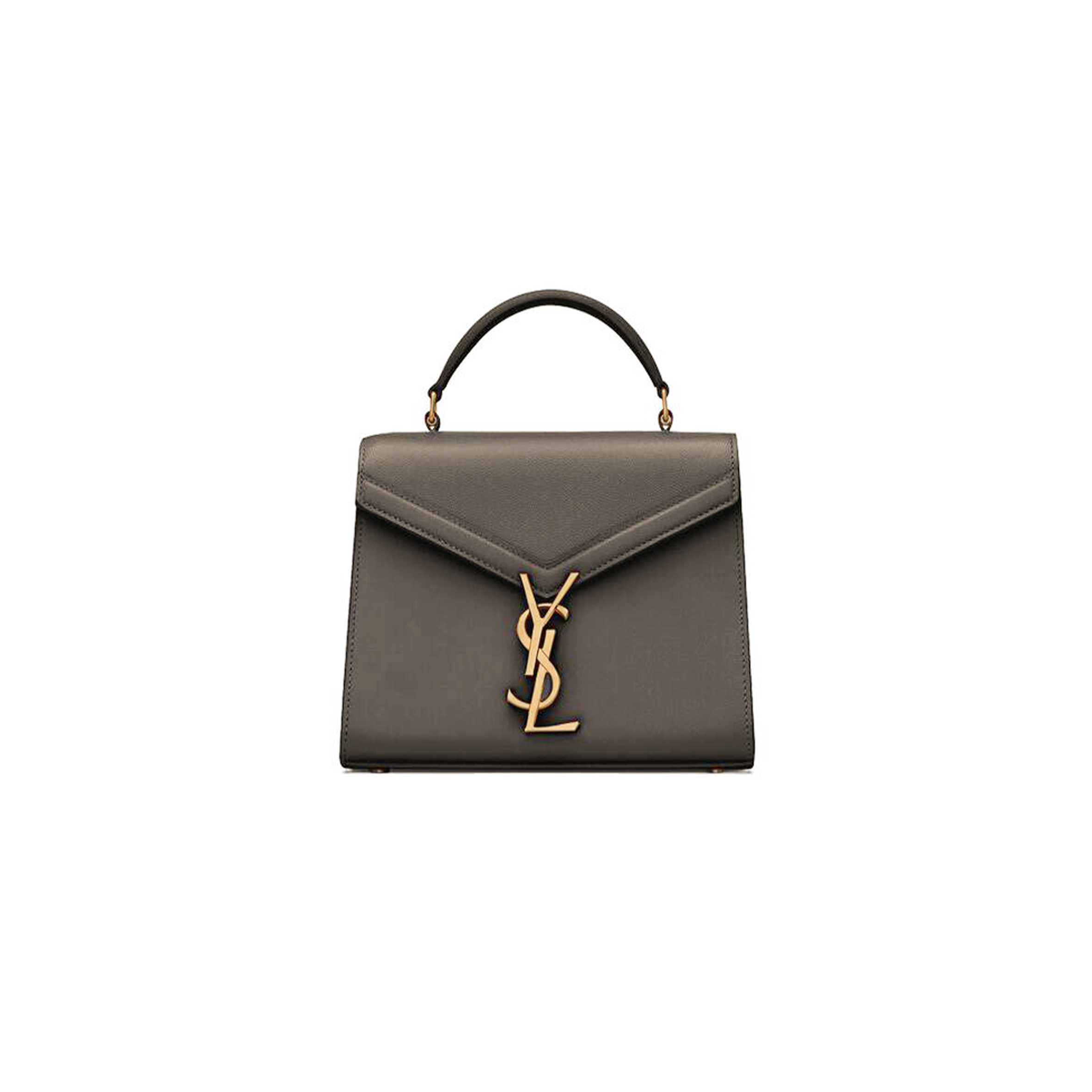 YSL CASSANDRA MINI TOP HANDLE BAG IN GRAIN DE POUDRE EMBOSSED LEATHER 6027162564582 (20*16*7.5cm)